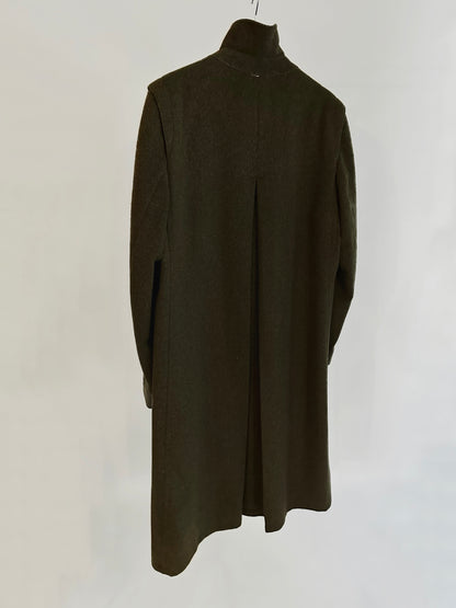 80s Steinbock Green Loden Wool Coat