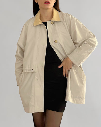 80s Cream Barn Field Jacket