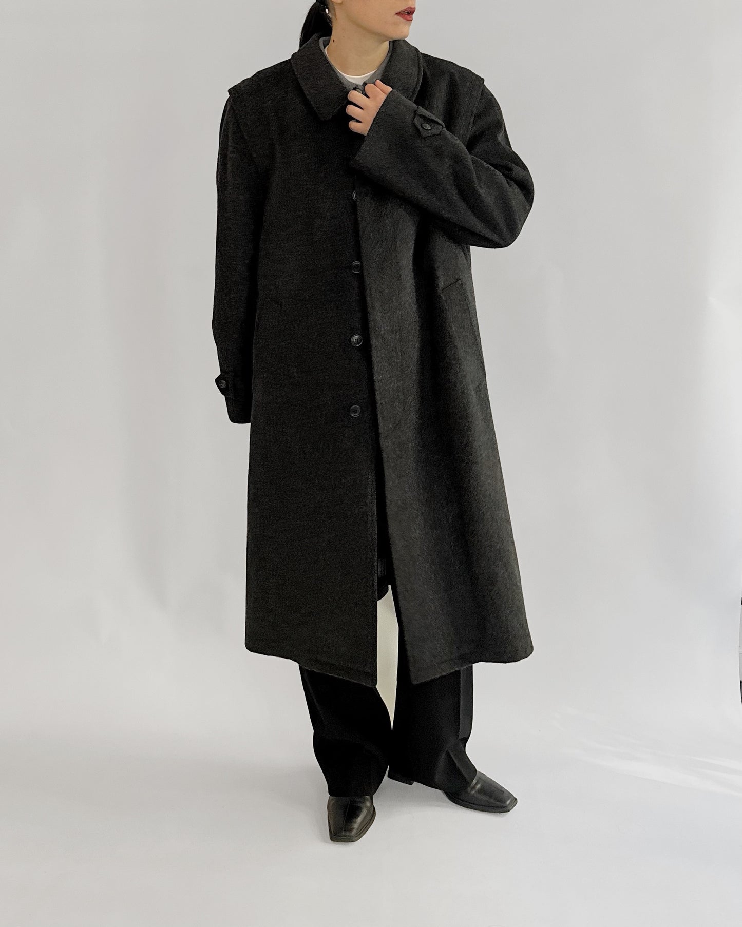 80s Schneiders Salzburg Grey Loden Coat