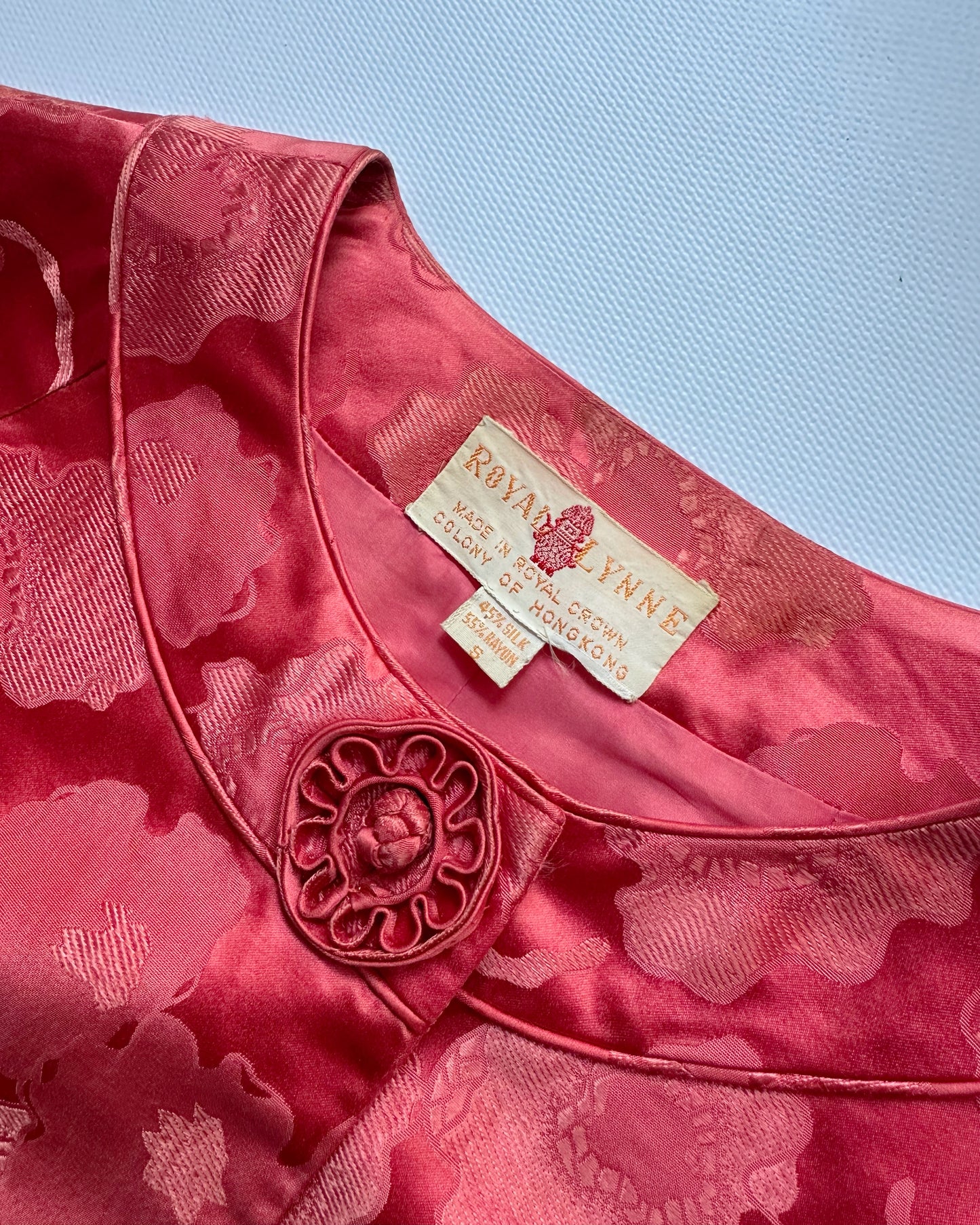 1960s Royal Lynne Silk Brocade Dress Coat