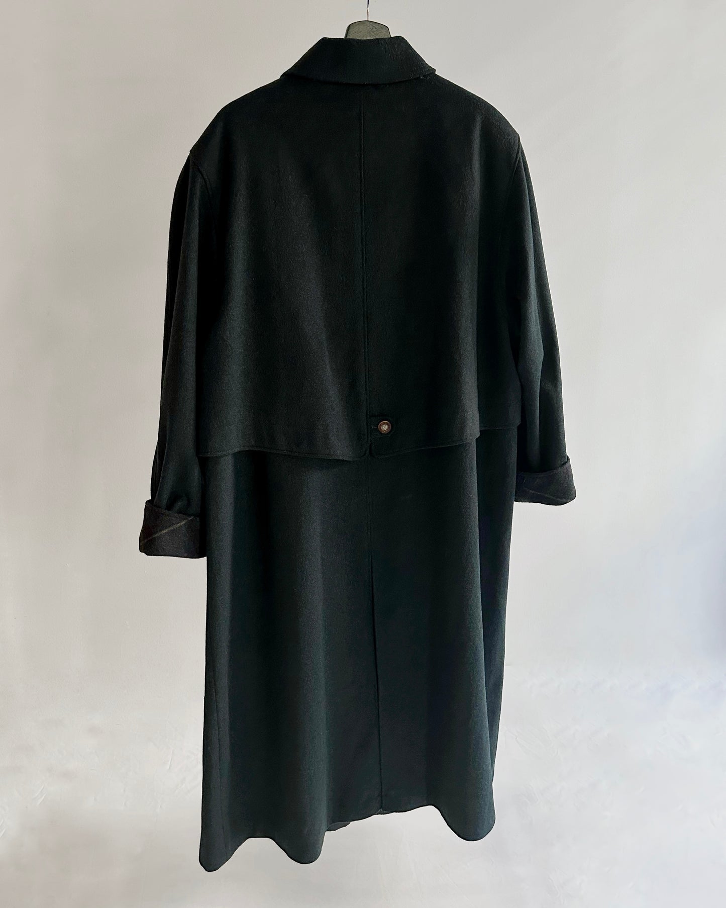 80s Green Wool-Alpaca Loden Coat