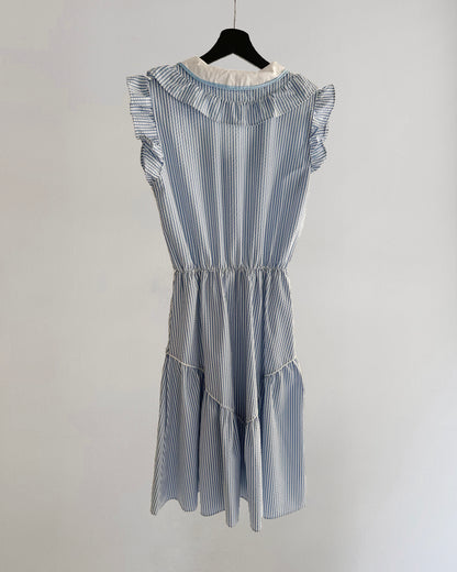 80s French Sailor Collar Dress