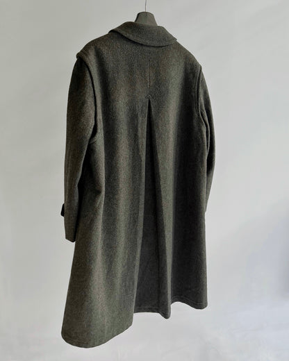 90s Austrian Grey Wool Loden Coat