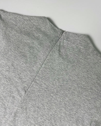 MM6 Maison Margiela Mélange Grey Cotton-Jersey Midi Dress