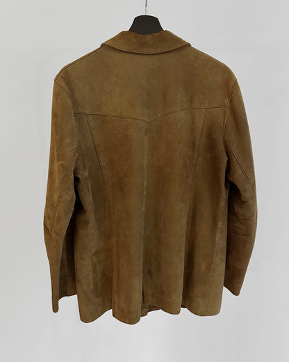 90s Brown Suede Jacket – Made in Portugal