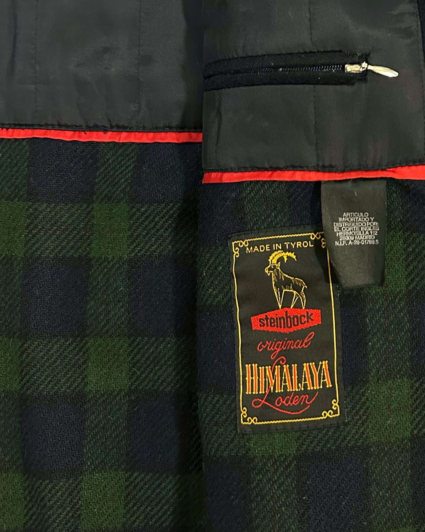 80s Steinbock Loden Wool Bomber