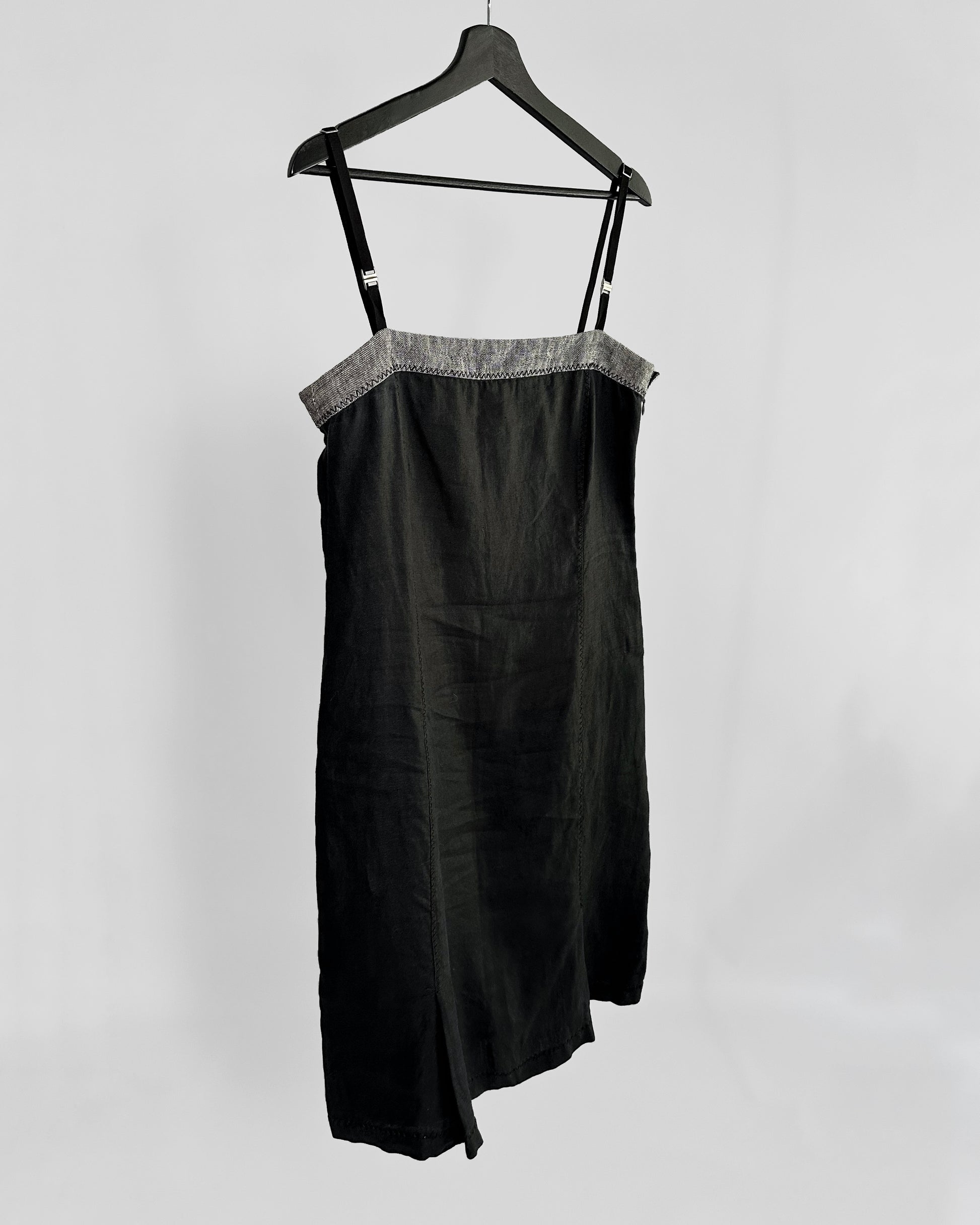 90s linen dress 90s Vintage Yellow Linen Pinafore Dress S/M Reforme Studios
