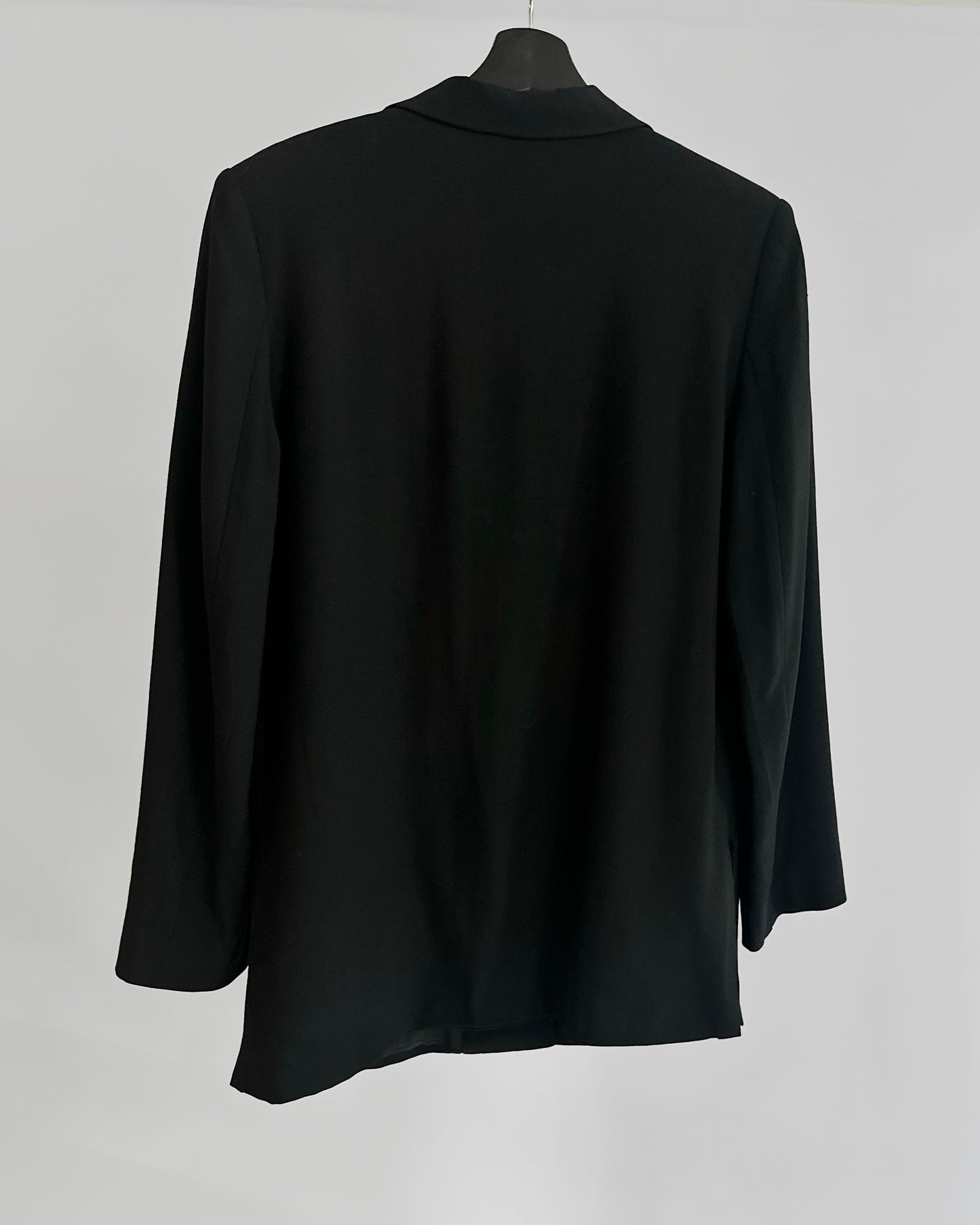 2000s Burberry Black Wool Blend Blazer