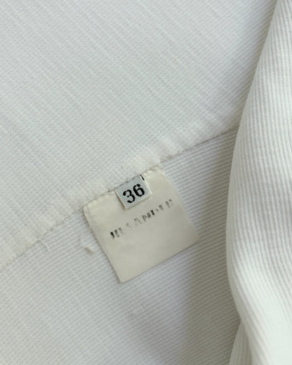 Jil Sander 2000s White Cotton Coat Dress