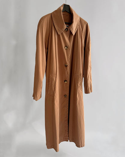 90s Jil Sander Minimalist Peach Trench Coat
