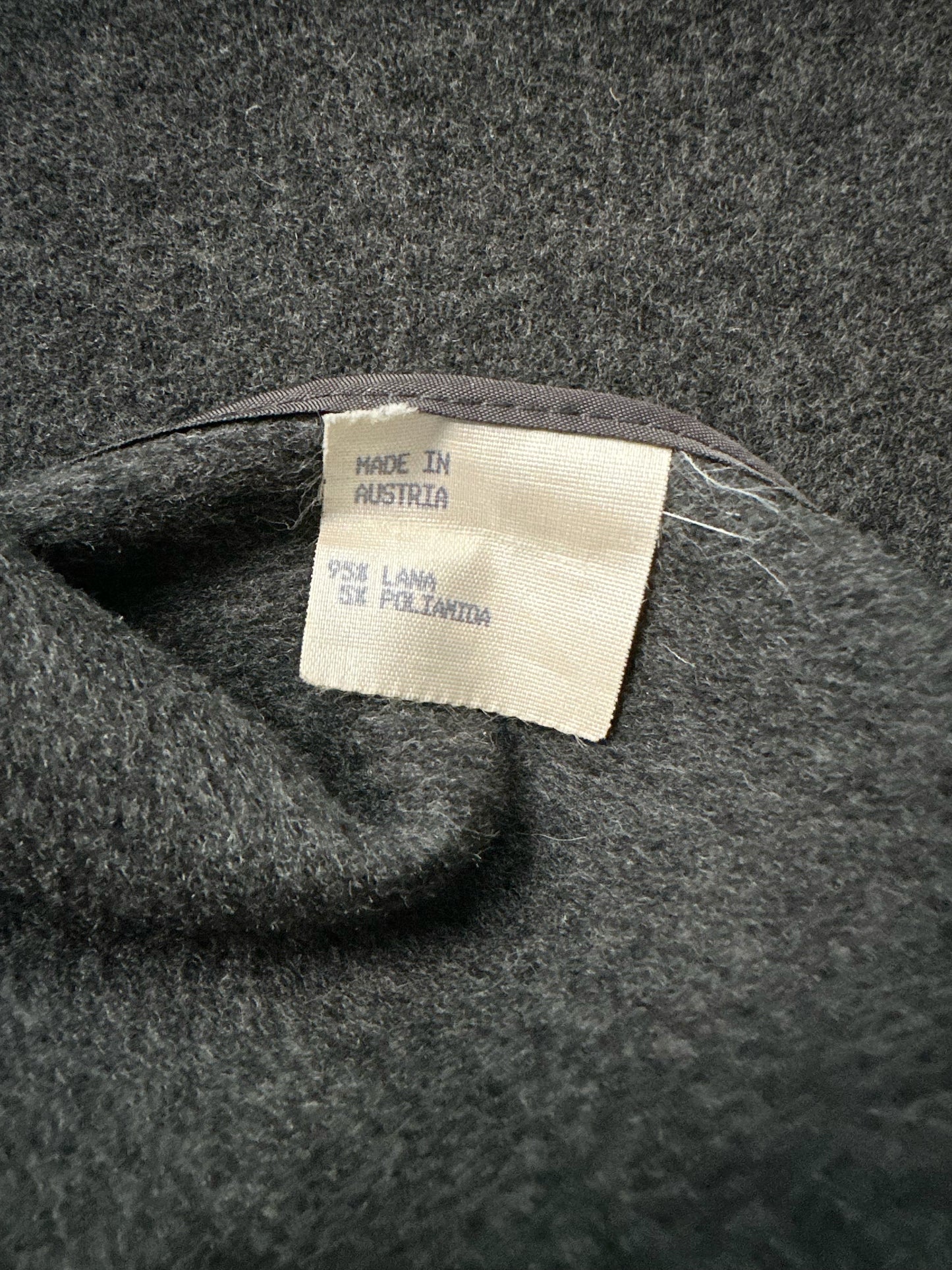 90s Austrian Grey Wool Loden Coat