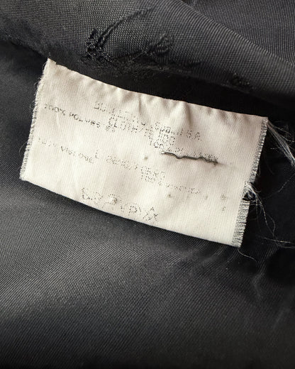 Vintage 1990s Burberry Black Minimal Blazer