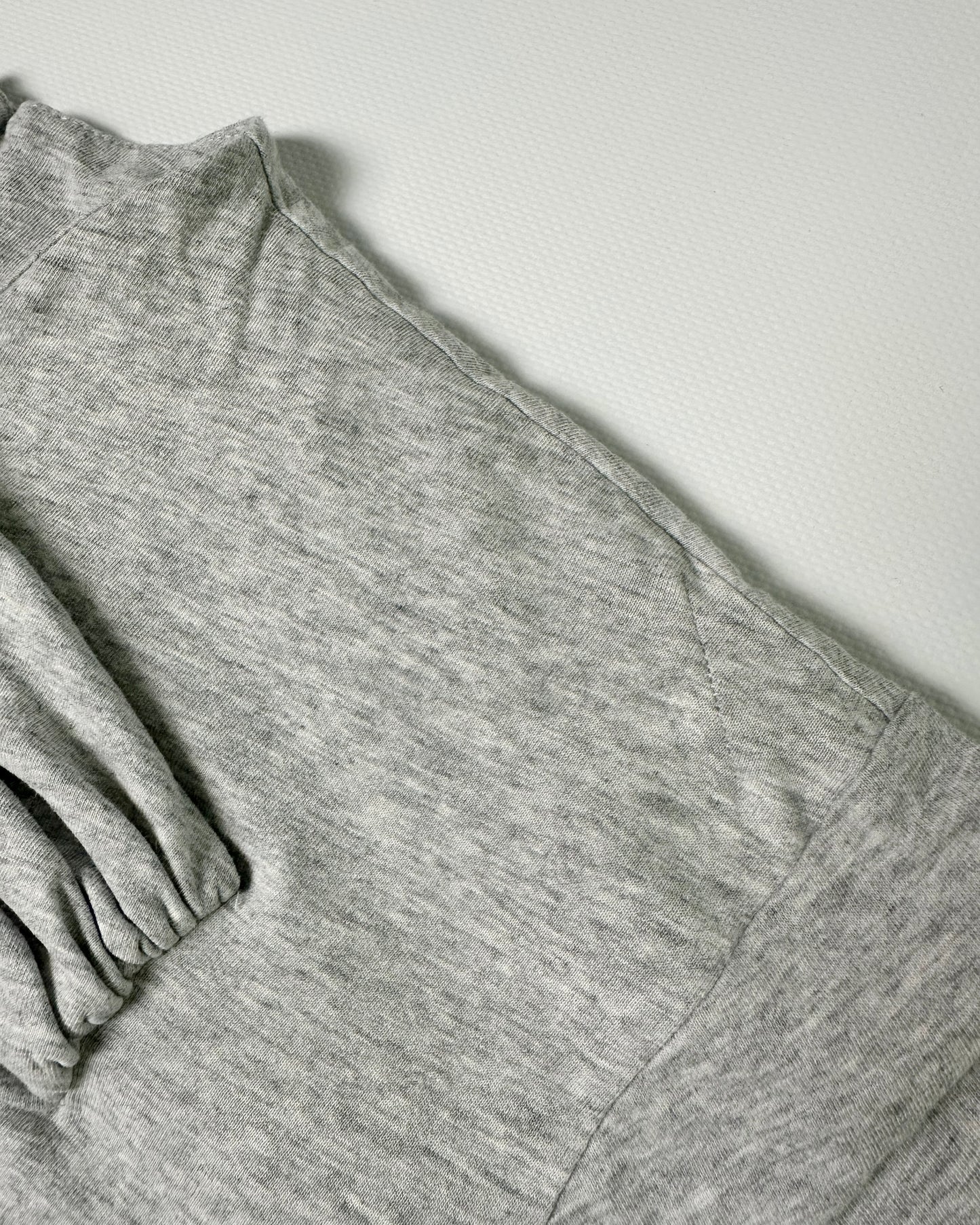 MM6 Maison Margiela Mélange Grey Cotton-Jersey Midi Dress
