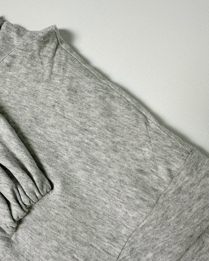 MM6 Maison Margiela Mélange Grey Cotton-Jersey Midi Dress
