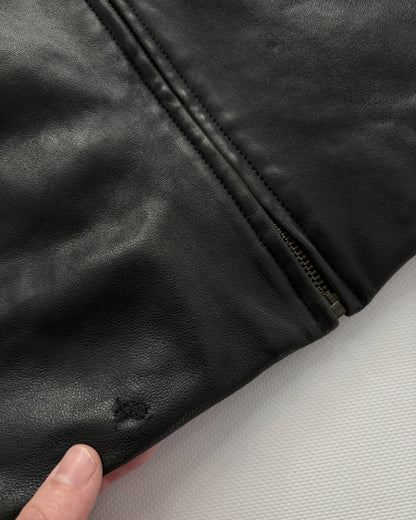 Vintage Pierre Cardin Black Leather Jacket