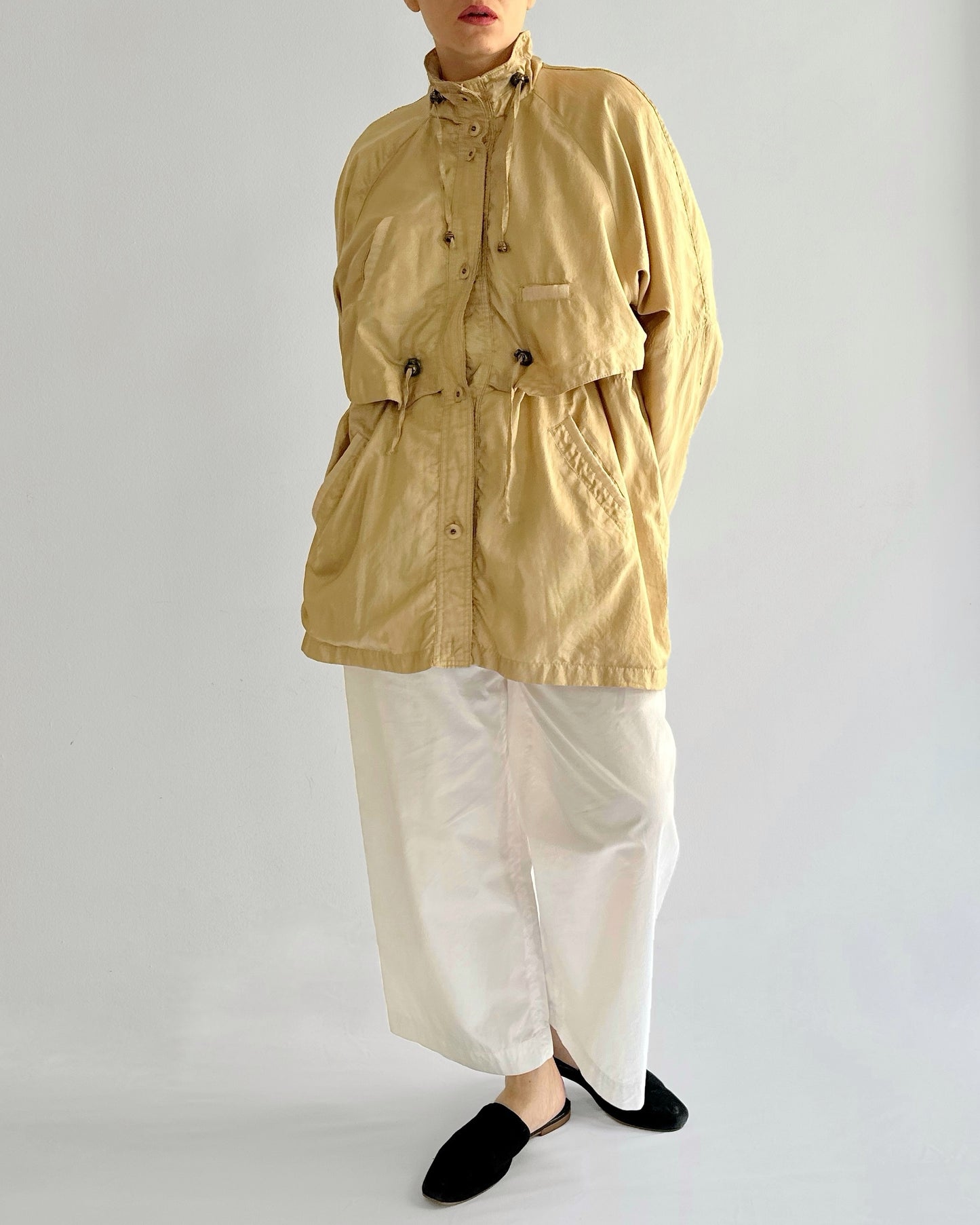 90s Golden Windbreaker Jacket