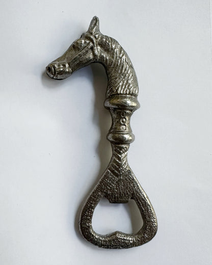 Vintage 1960s Horse-Shaped Metal Bottle Opener