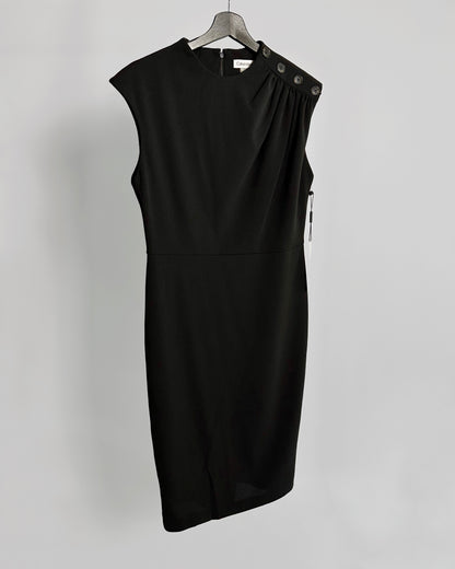 Calvin Klein Black Scuba Crepe Dress