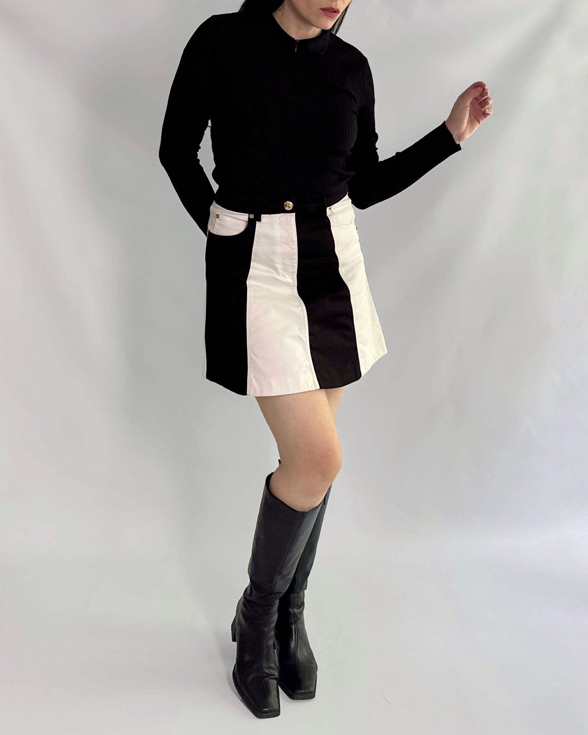 スカート Moschino Skirts Moschino Striped A-Line Skirt – Alba Vintage Studio