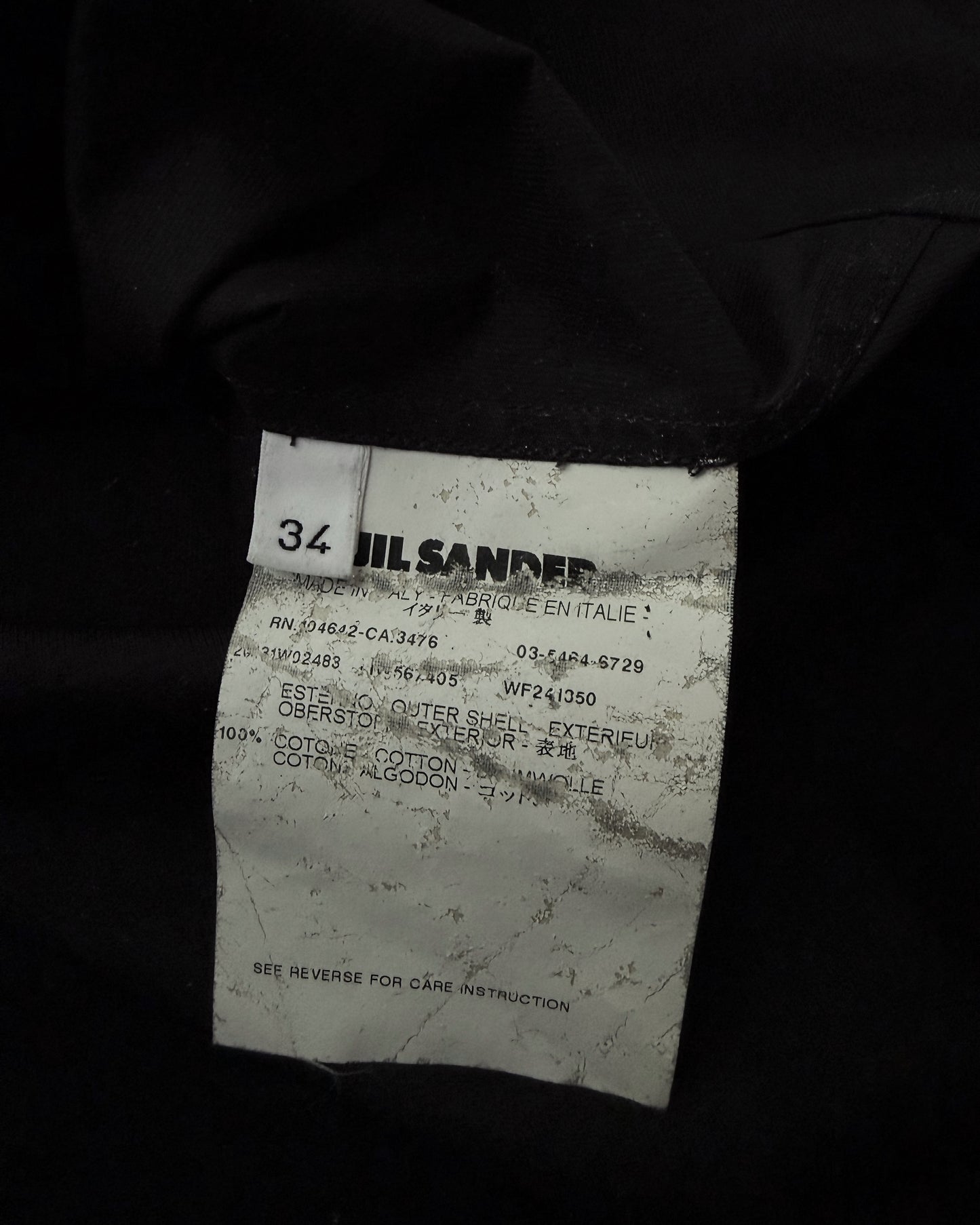 Jil Sander SS2013 Sculptural Black Cotton Top – Runway Piece