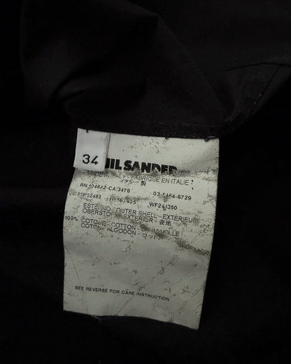Jil Sander SS2013 Sculptural Black Cotton Top – Runway Piece