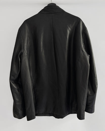 Vintage Pierre Cardin Black Leather Jacket