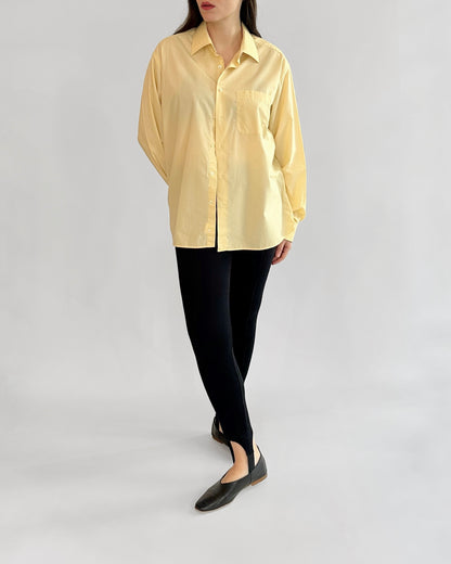 90s Pierre Cardin Butter Yellow Shirt