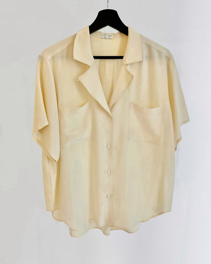 90s Pure Silk Short Sleeve Shirt