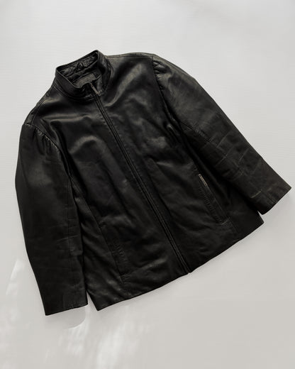 Vintage Pierre Cardin Black Leather Jacket