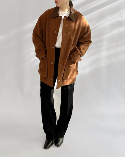 80s Brown Wool Field Jacket