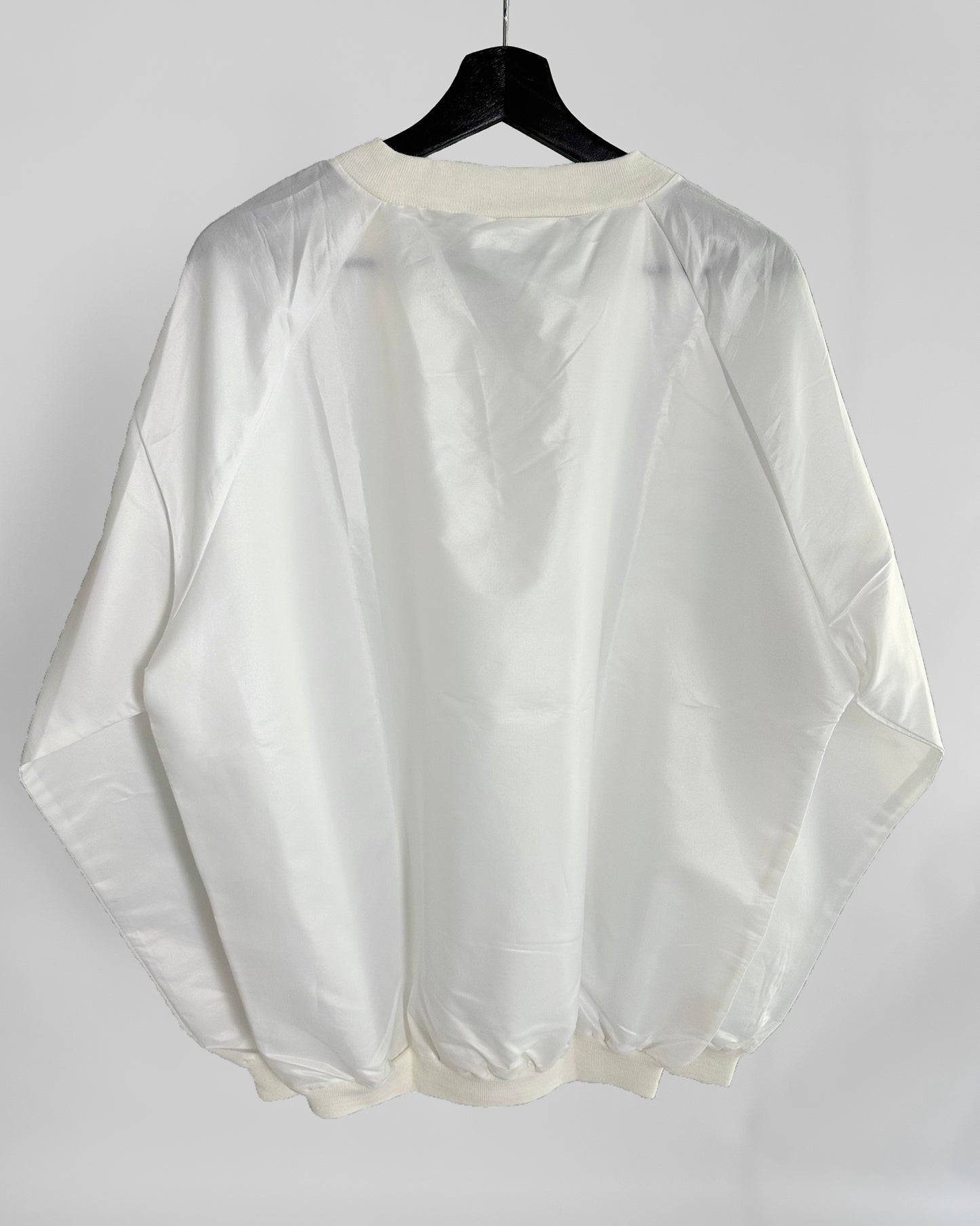 90s White Nylon Sweatshirt
