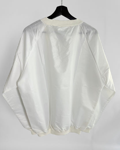 90s White Nylon Sweatshirt