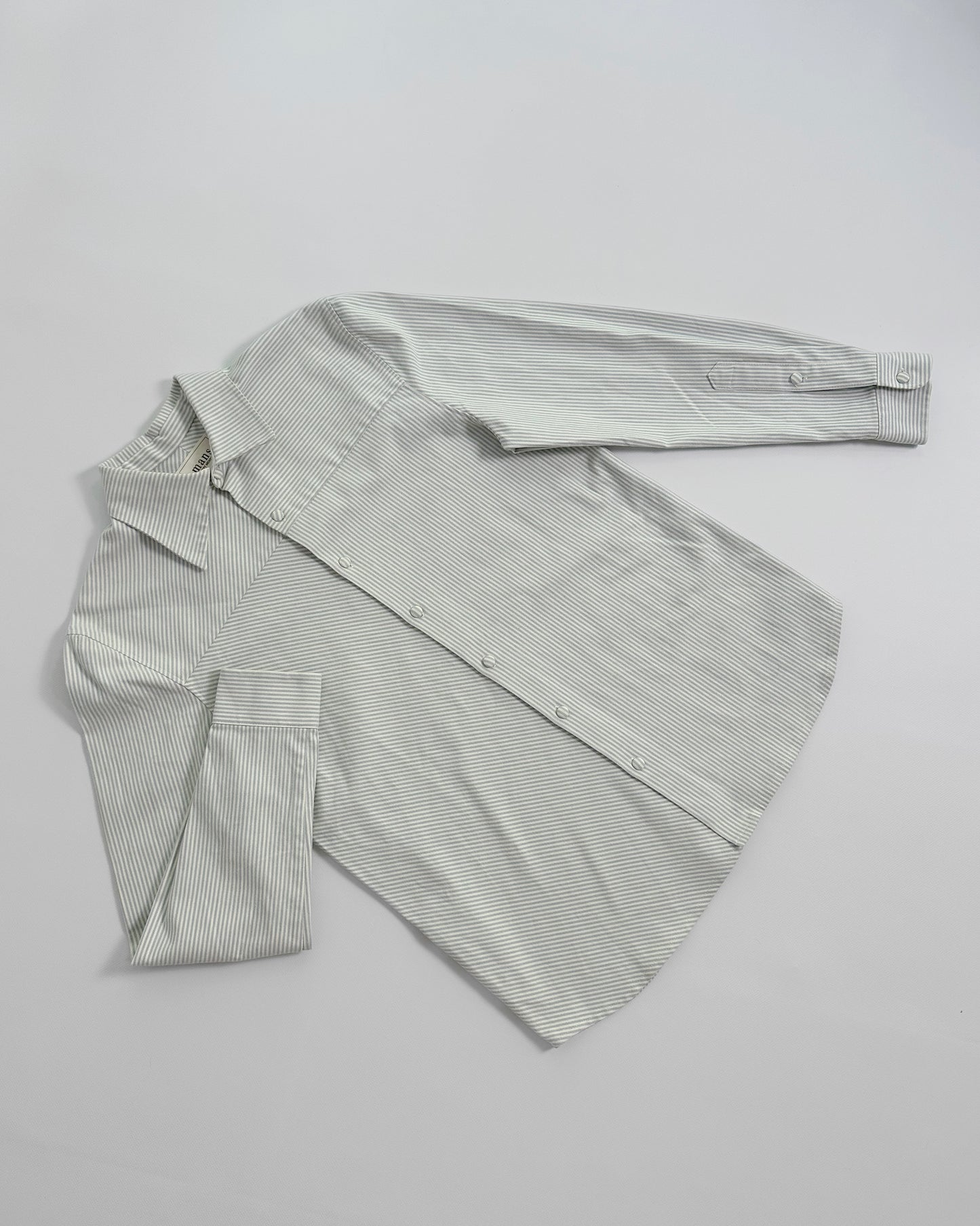 MANS FW19 Striped Asymmetric Shirt