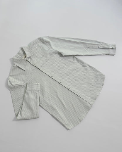 MANS FW19 Striped Asymmetric Shirt