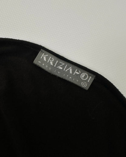 90s Krizia Black Beaded Dress