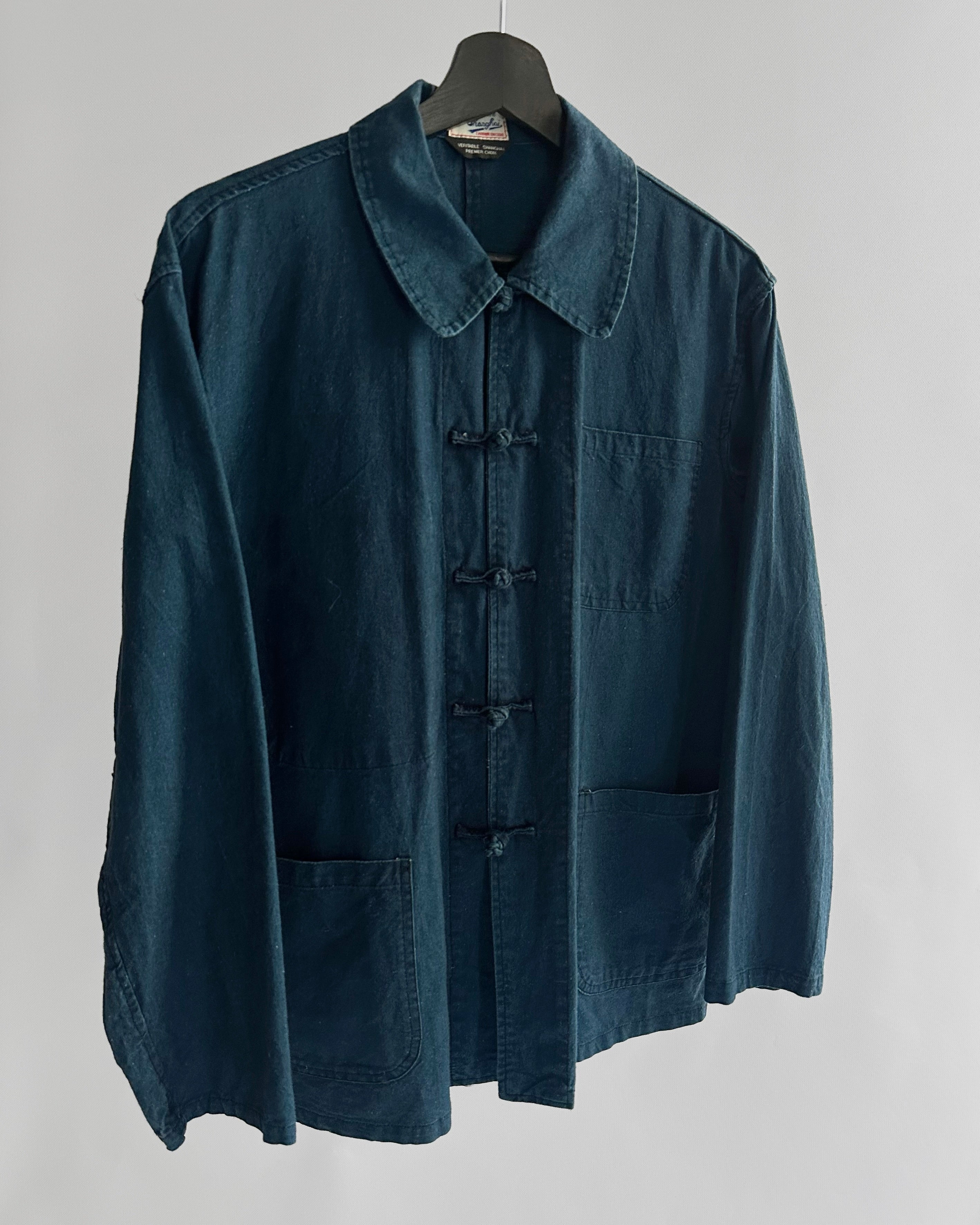 Rare 1950s Shanghai Indigo Work Shirt Jacket – Alba Vintage Studio