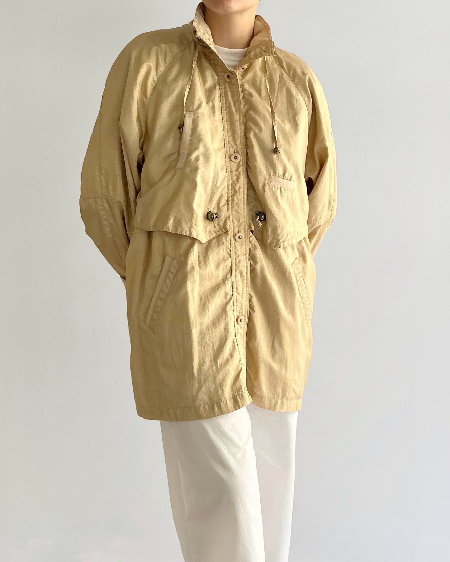 90s Golden Windbreaker Jacket