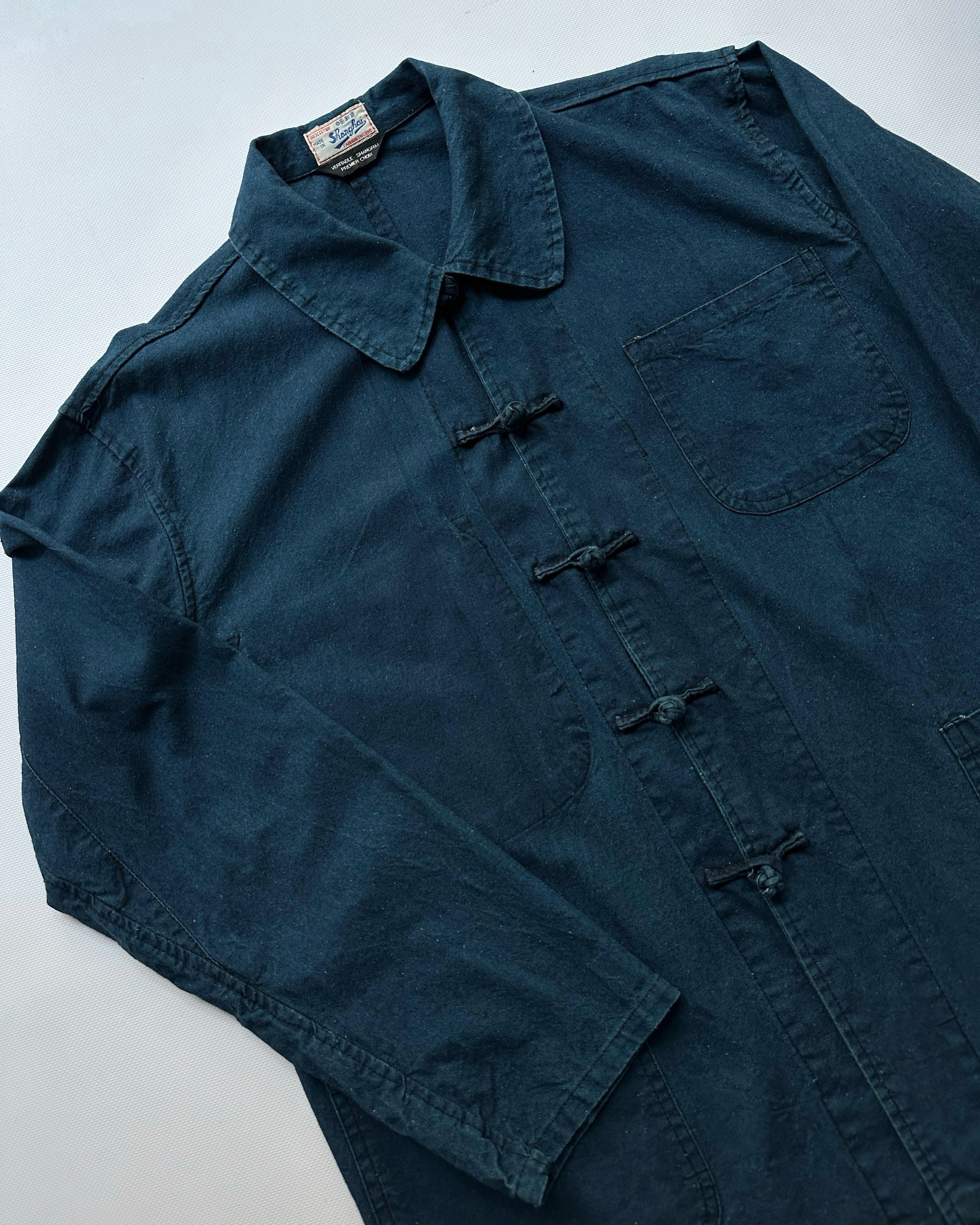 Rare 1950s Shanghai Indigo Work Shirt Jacket – Alba Vintage Studio