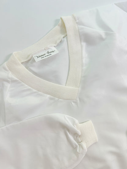 90s White Nylon Sweatshirt