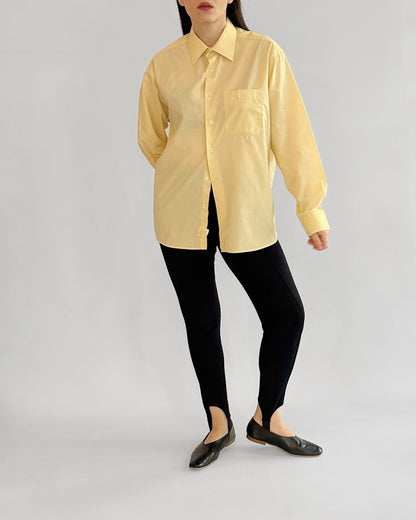 90s Pierre Cardin Butter Yellow Shirt