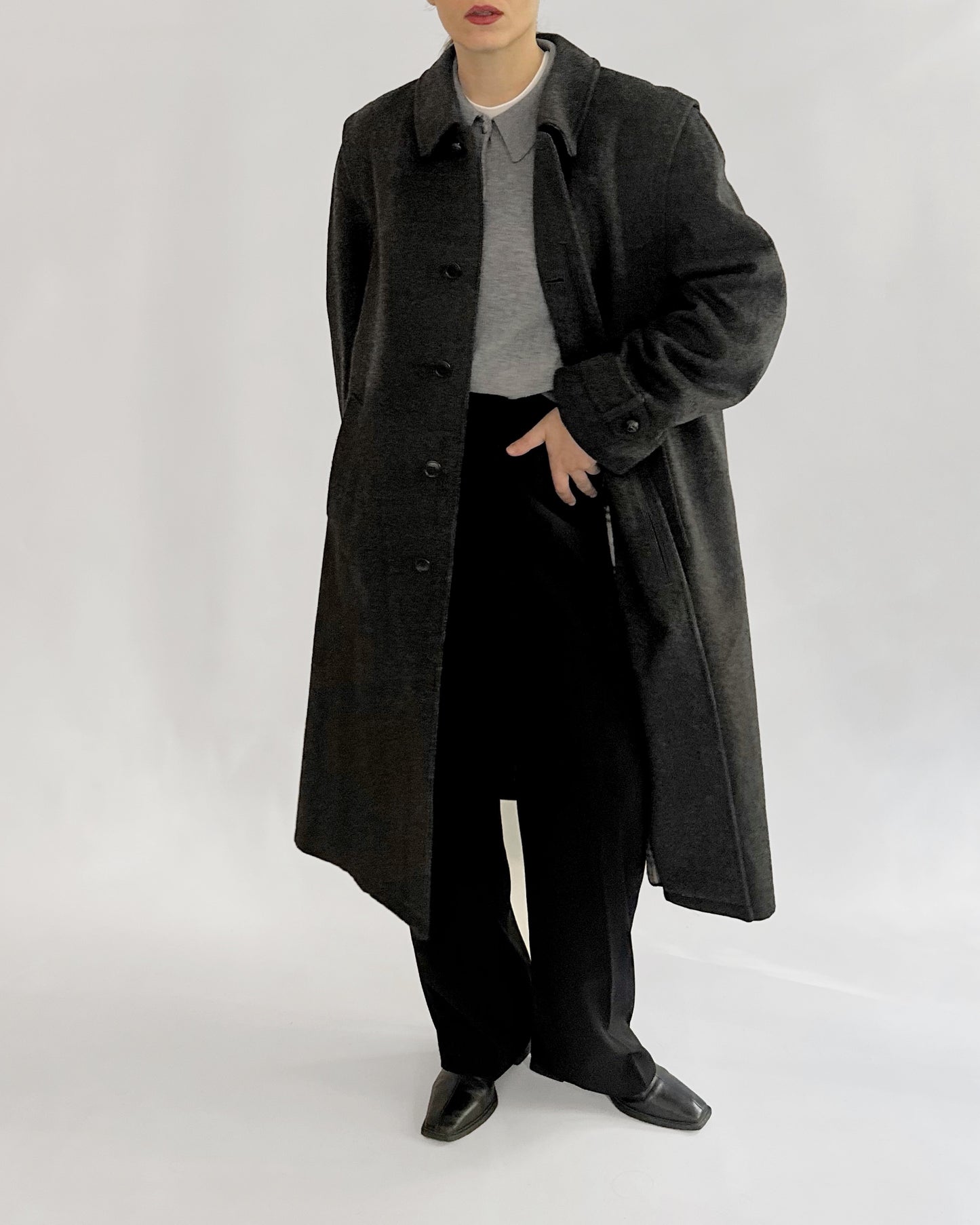 80s Schneiders Salzburg Grey Loden Coat