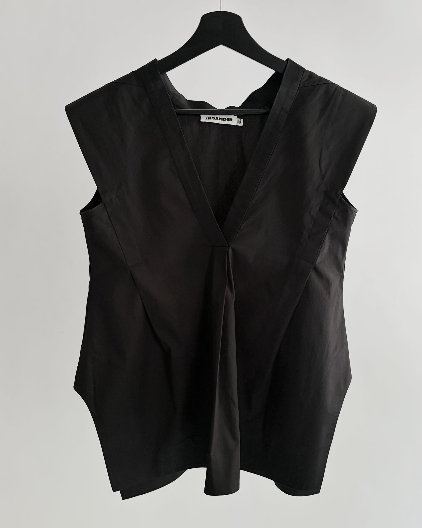 Jil Sander SS2013 Sculptural Black Cotton Top – Runway Piece