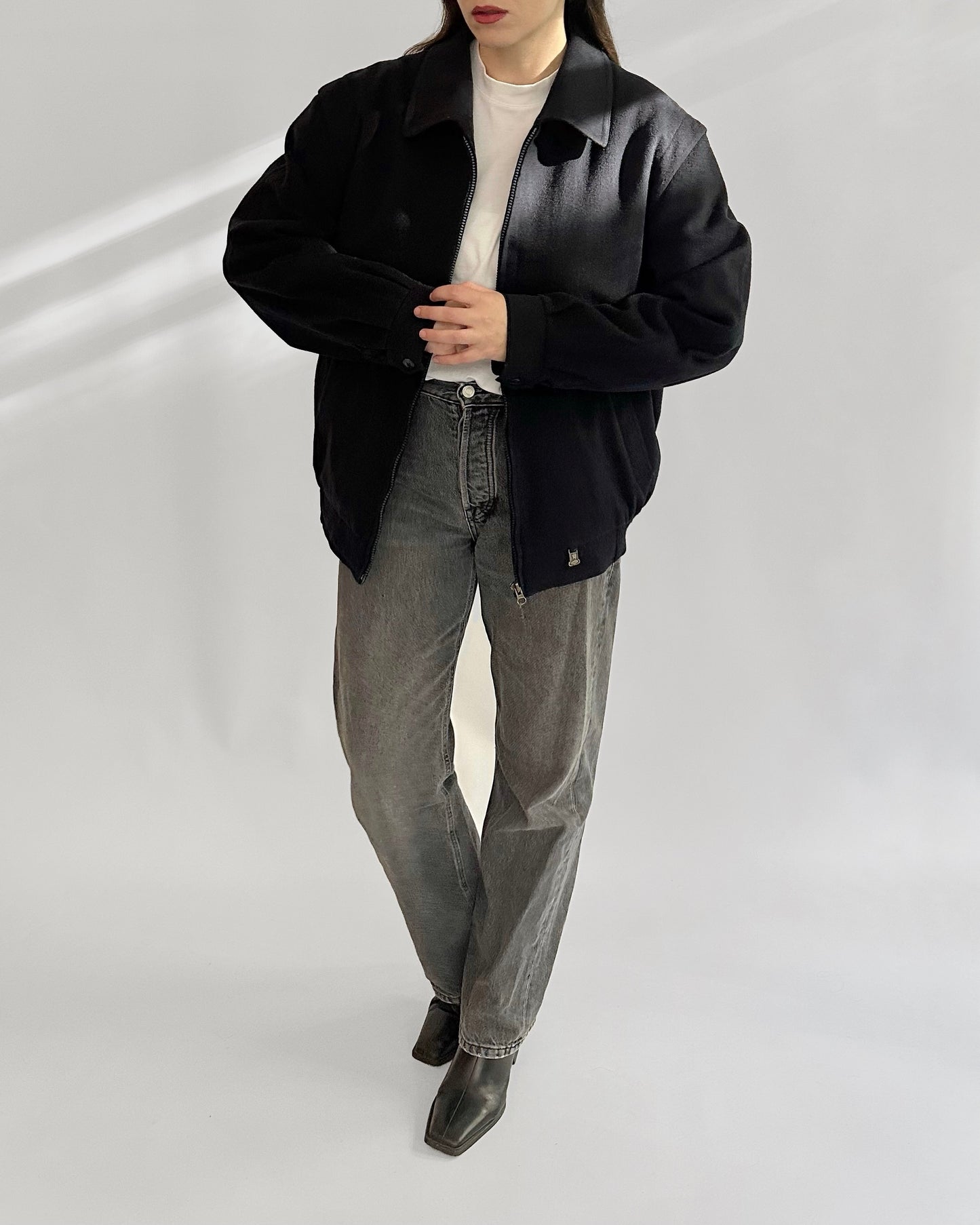 80s Steinbock Loden Wool Bomber