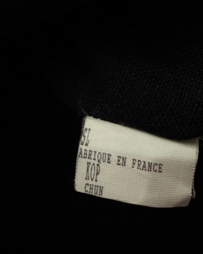 Vintage French Linen Sailor Collar Jacket