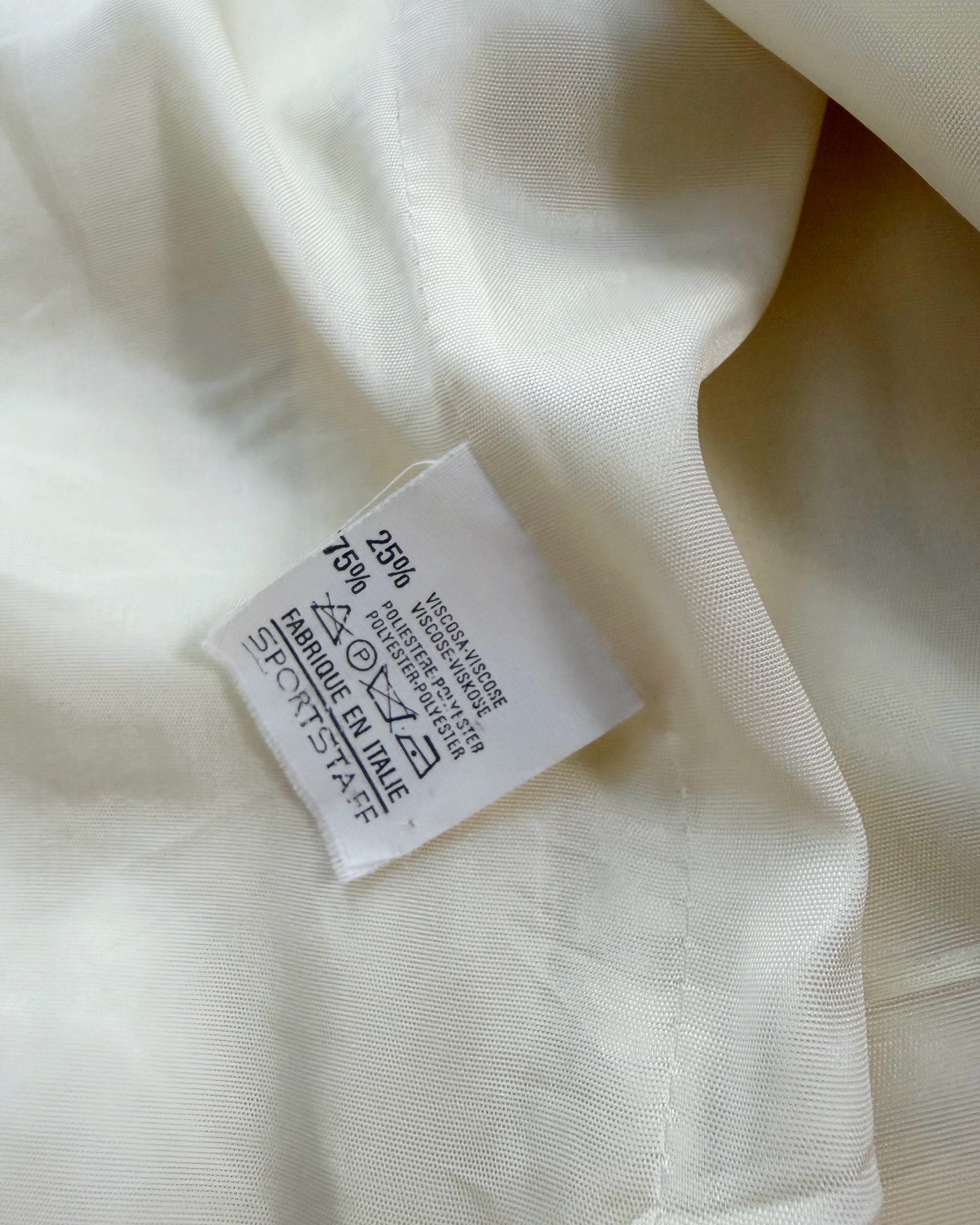 Vintage 1990s Cream Double Breasted Blazer - Made in Italy