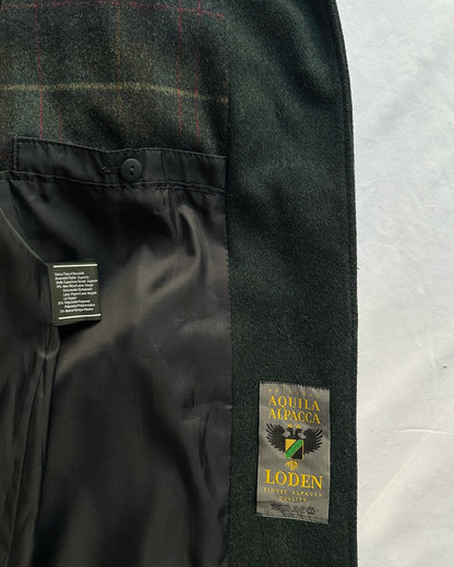 80s Green Wool-Alpaca Loden Coat