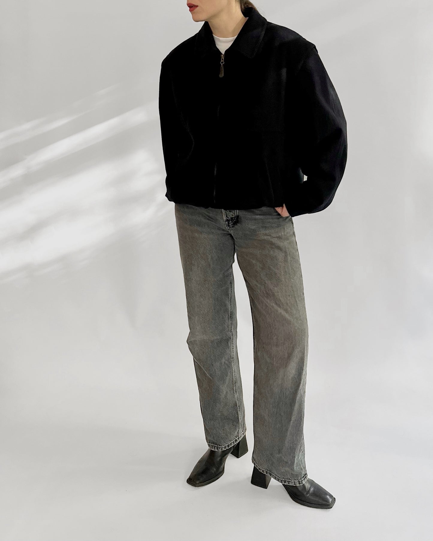 80s Steinbock Loden Wool Bomber