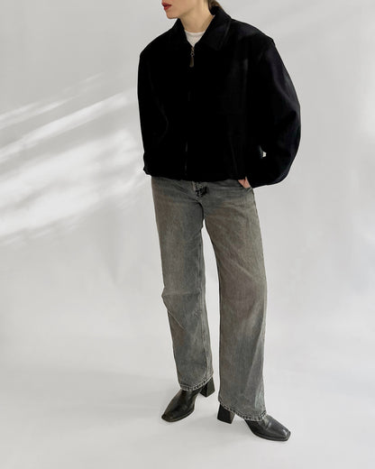 80s Steinbock Loden Wool Bomber