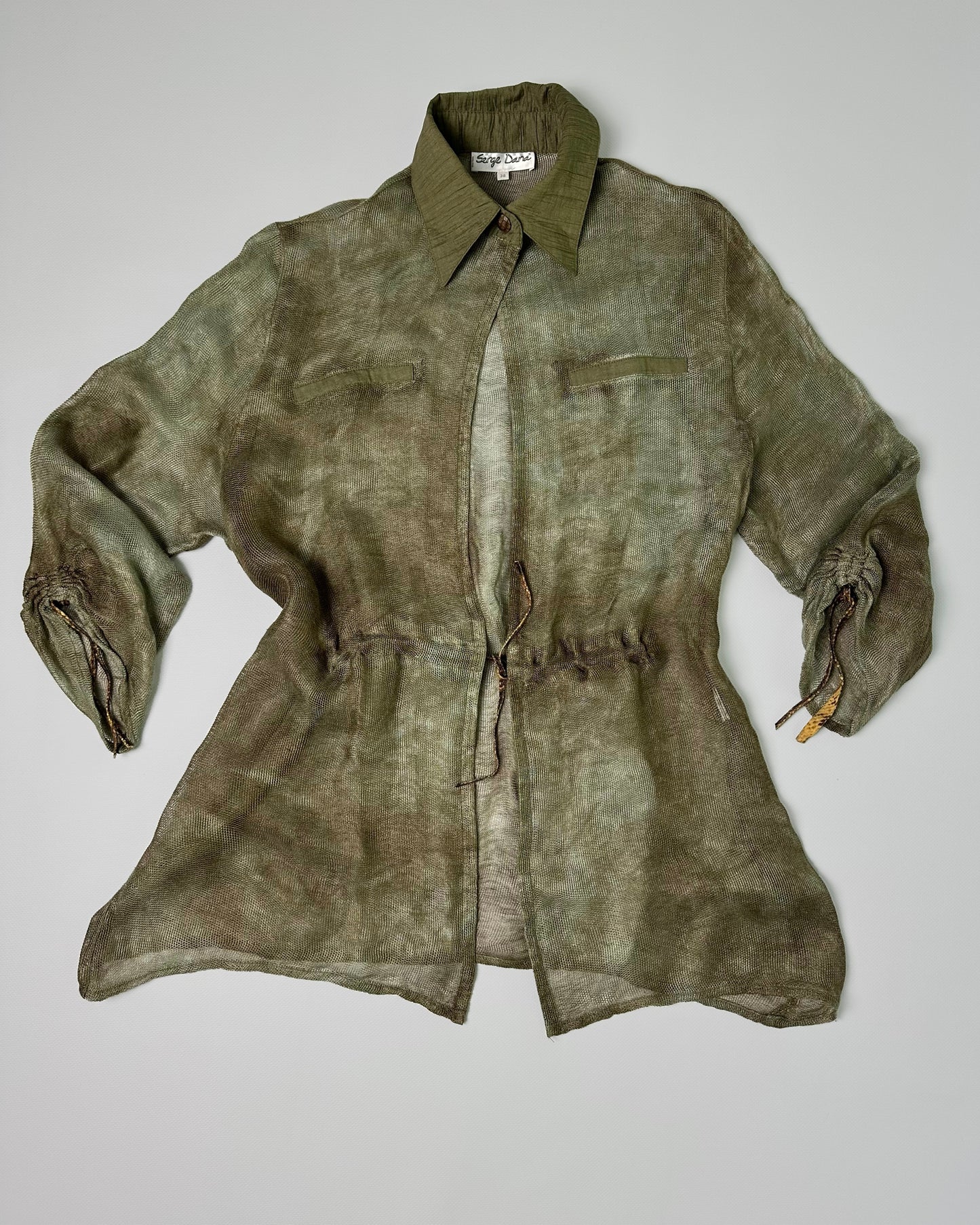 90s Sheer Camouflage Shirt