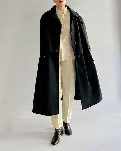 80s Green Wool-Alpaca Loden Coat
